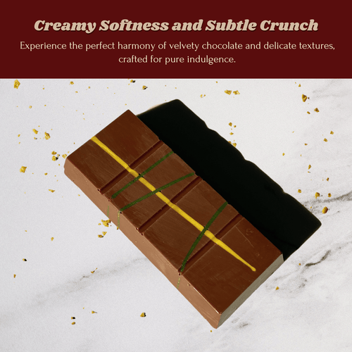 Dubai Chocolate Bar 3.17 Oz Half Sized Viral Knafeh Pistachio Chocolate Bar | Gift For all Occasions | Dessert Gift | Chocolate Snack Crunchy