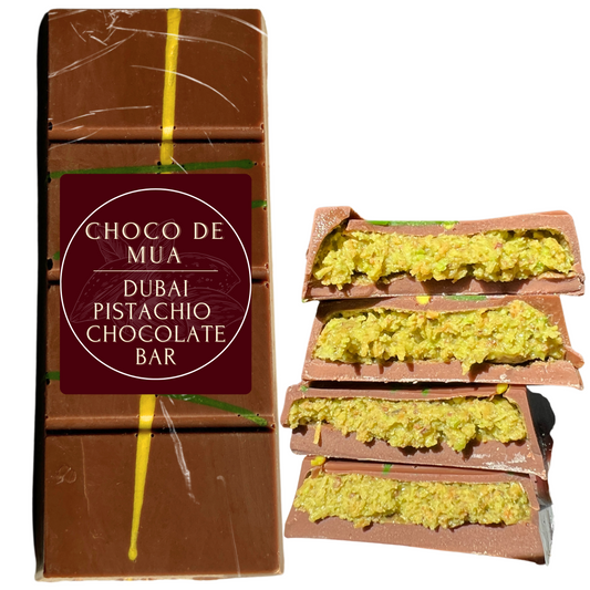 Dubai Chocolate Bar 3.17 Oz Half Sized Viral Knafeh Pistachio Chocolate Bar | Gift For all Occasions | Dessert Gift | Chocolate Snack Crunchy